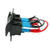 YJ-SP-AC2 12V 24V 3 Gang Slimline LED Rocker Switch Panel USB Car Charger for 4WD Boat Caravan