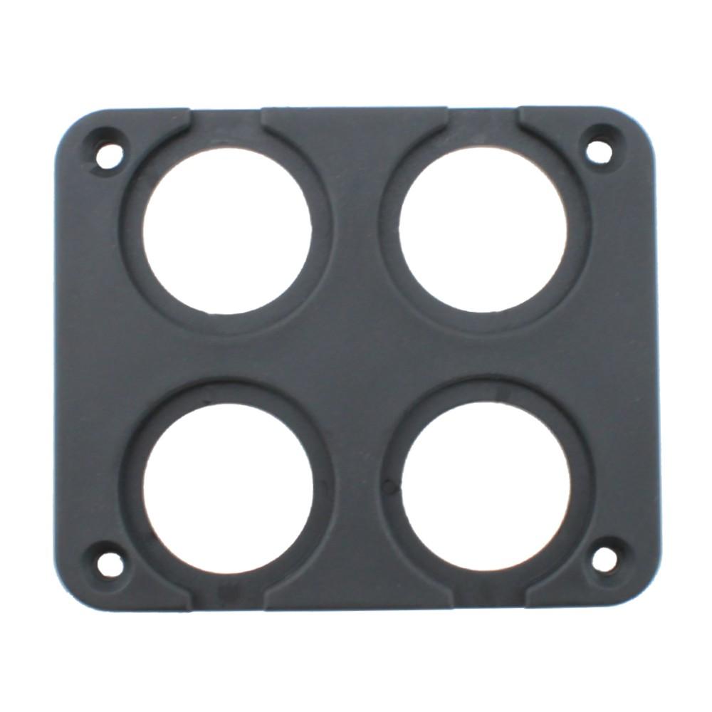 DS9 4 Gang/Hole Poly/Plastic Panel for USB Charger, Cigarette Socket, Voltmeter