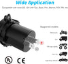 YJ-DS2177 36W Fast Type-C PD3.0 + Dual Quick Charge 3.0 USB Car Charger Socket with Touch Switch