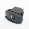 YJ-UCC-T007 QC3.0+ Type C PD Dual DC 5V 12-24V Rocker Style Car USB Charger - with Dual USB Power Socket