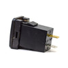 YJ-ST132B-N PD Type C + QC 3.0 USB Charger for Small Toyota Push Button Switch Blue LED - New Model