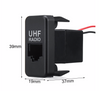 YJ-RJ45-T001O UHF RJ45 Dash Pass Through for Large Toyota Push Button Switch - Old Model