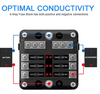 YJ-FB-6-N 6-Way Fuse Box Blade Fuse Block Holder Screw Nut Terminal W/Negative Bus