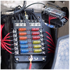 YJ-FB-12-N 12-Way Fuse Box Block Holder with LED Indicator Waterproof