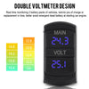 YJ-UCC-T008V Dual LED Digital Battery Voltage Meter Voltmeter Gauge Monitor Panel For Car RV Boat