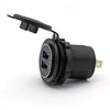 YJ-DS8009S 12V/24V QC3.0 Quick Charge 3.0 Dual USB Car Charger Socket with Touch Switch