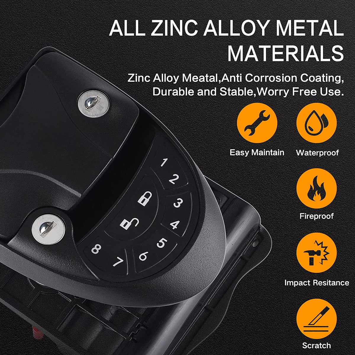 RV Keyless Entry Door Lock with Remote Control FOB & Keypad for Carava