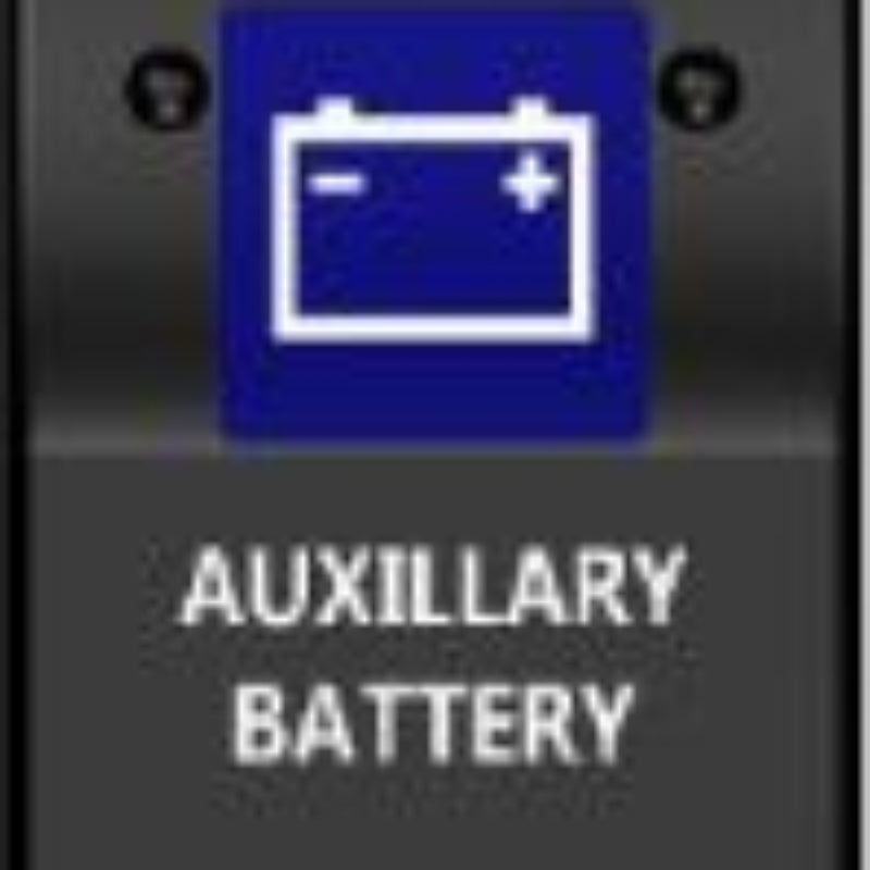 Carling-Style Rocker Switch, Dual Blue LED ON-OFF