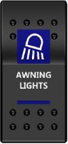 Rocker Switch ARB Carling Style Dual LED ON-OFF for 4X4 4WD Boat Caravan - Blue LED