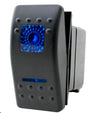 Rocker Switch ARB Carling Style Dual LED ON-OFF for 4X4 4WD Boat Caravan - Blue LED