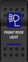 Rocker Switch ARB Carling Style Dual LED ON-OFF for 4X4 4WD Boat Caravan - Blue LED
