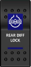 Rocker Switch ARB Carling Style Dual LED ON-OFF for 4X4 4WD Boat Caravan - Blue LED