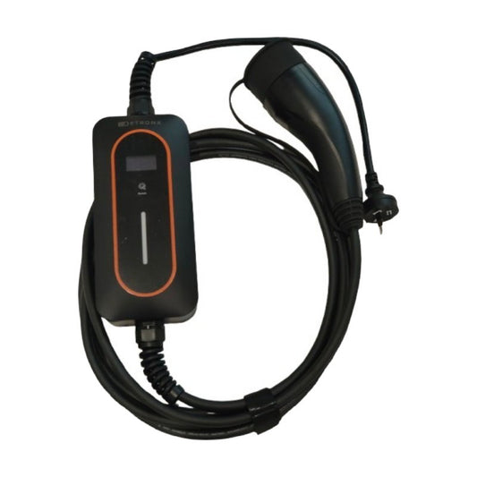Single Phase 2kw Portable EV Charger - 10amp household plug