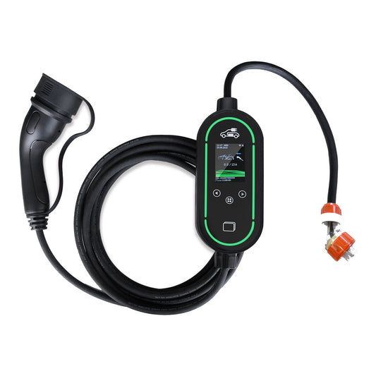 Single Phase 7.4kW Type Portable EV Charger - 3 Pin 32amp Plug