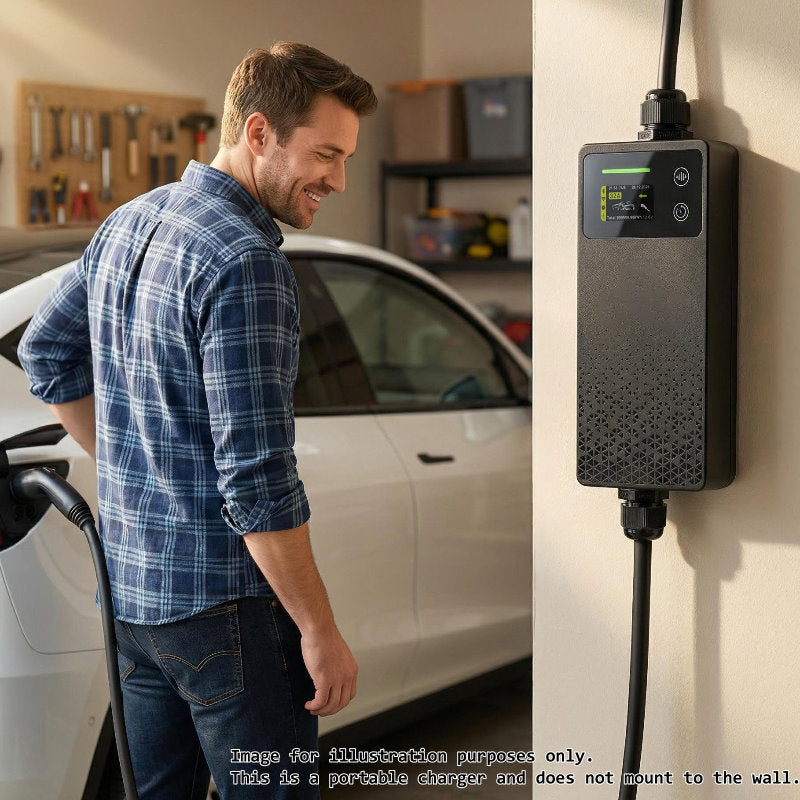 3 Phase 22Kw Portable EV Charger - 5 Pin 32amp Plug