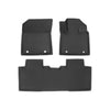 Tesla Model 3 Highland 3D Custom Fit XPE All-Weather Floor Mats Boot Liner Trunk Mats Back Seat Protector