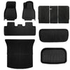 Tesla Model Y Juniper 3D Custom Fit XPE All-Weather Floor Mats Boot Liner Trunk Mats Back Seat Protector