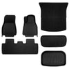 Tesla Model Y Juniper 3D Custom Fit XPE All-Weather Floor Mats Boot Liner Trunk Mats Back Seat Protector