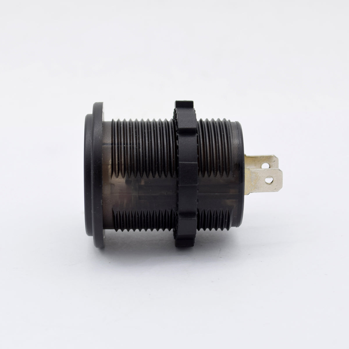 YJ-DS2026 36W Fast Type-C + PD3.0  Quick Charge 3.0 USB Car Charger Socket with LED Digital Voltmeter