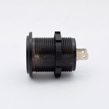 YJ-DS2026 36W Fast Type-C + PD3.0  Quick Charge 3.0 USB Car Charger Socket with LED Digital Voltmeter