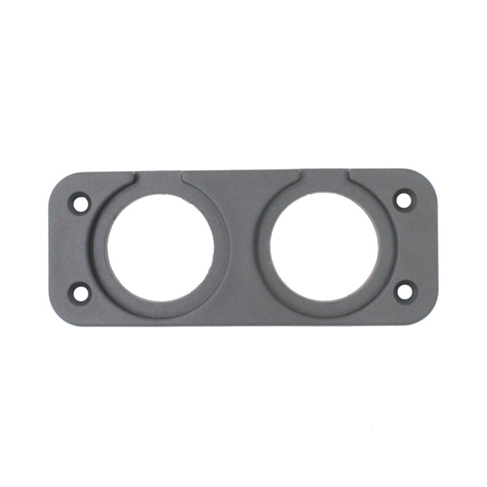DS5 2 Gang/Hole Poly/Plastic Panel for USB Charger, Cigarette Socket, Voltmeter