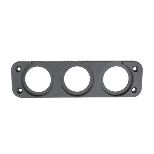 DS7 3 Gang/Hole Poly/Plastic Panel for USB Charger, Cigarette Socket, Voltmeter