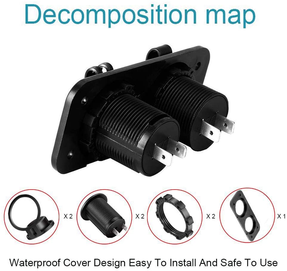 DS5-1011/1011 Dual Cigarette Socket Panel