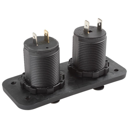DS5-1011/2013  DC 12V 24V Cigarette Socket + Dual USB with Two Hole Panel