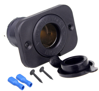 DS1211 12~24V Power Cigarette Lighter Socket with Panel for Flush & Surface Mount