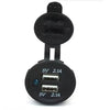 DS2014 Dual USB Car Socket Input: 12-24V Output: 5V 4.2A