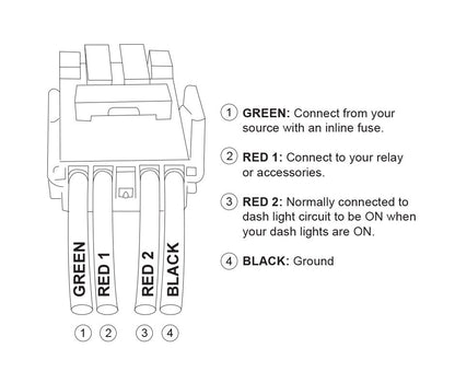 Large TOYOTA Replacement Dash Push Button Switch Blue LED for Prado Hilux Landcruiser - Old Model