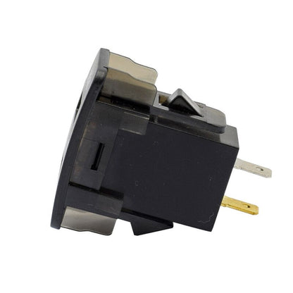 YJ-DQ-T001N Dual QC3.0 USB Charger with Volt Display for Small Toyota Push Button Switch Blue LED - New Model