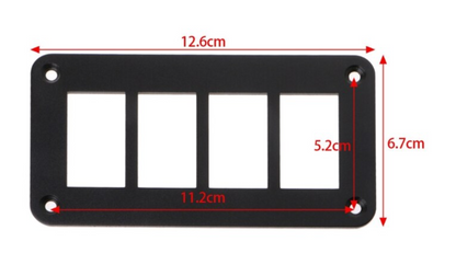 YJ-RSP-A04 Aluminium 4 Gang Rocker Switch Panel