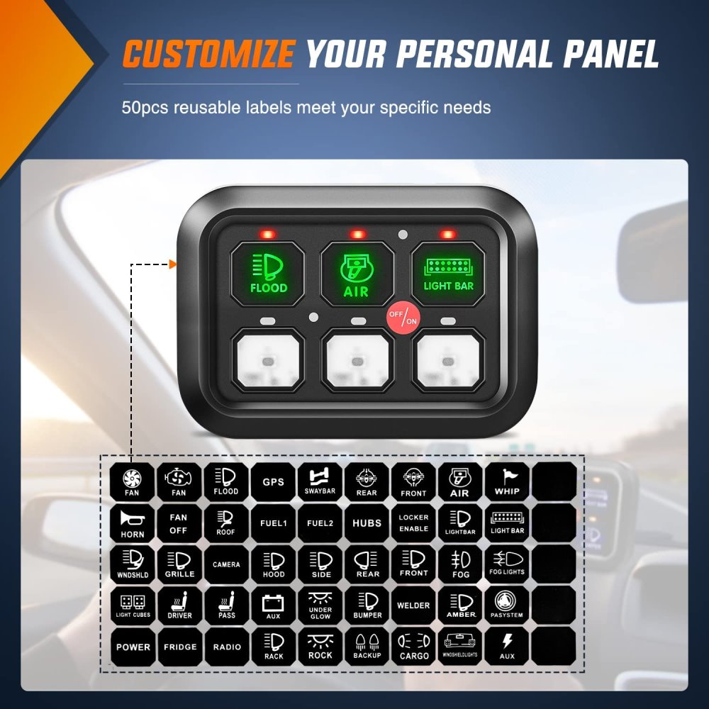 Gang Switch Panel Car Circuit Control Relay System with Fuse and Wir –  Etronx Australia