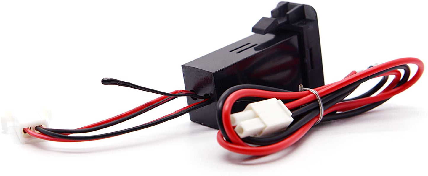 YJ-TV-T001O Digital Voltmeter Temperature Gauge 2 in 1 LED Display for Large Toyota Push Button Switch - Old Model