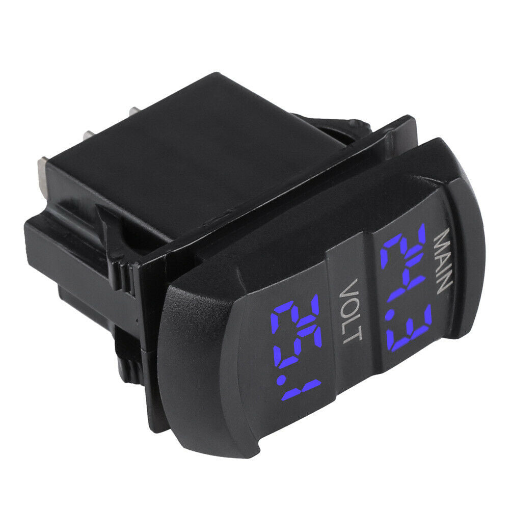 YJ-UCC-T008V Dual LED Digital Battery Voltage Meter Voltmeter Gauge Monitor Panel For Car RV Boat