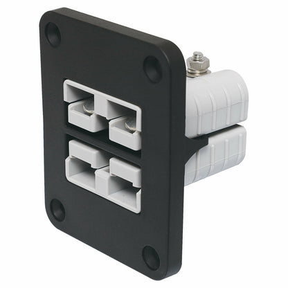 YJ-AD05 Dual 50A Anderson Plug Panel Flush Surface Mount for Caravan Camper Boat Truck SB50