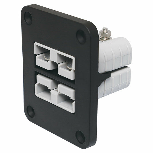 YJ-AD05 Dual 50A Anderson Plug Panel Flush Surface Mount for Caravan Camper Boat Truck SB50