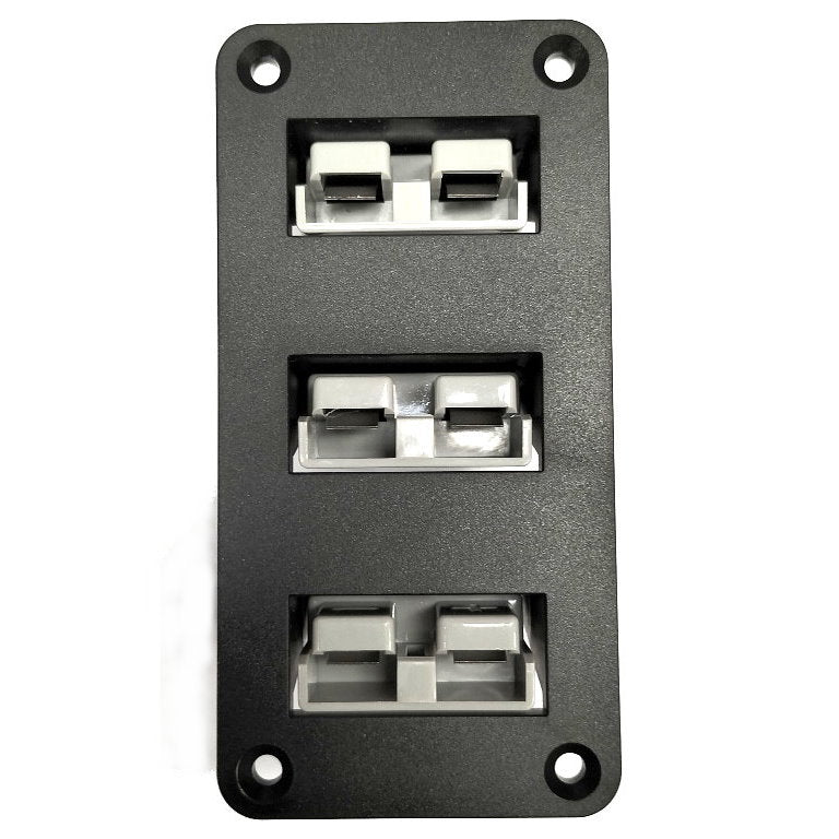 YJ-AD06 Triple 50A Anderson Plug Panel Flush Surface Mount for Caravan Camper Boat Truck SB50