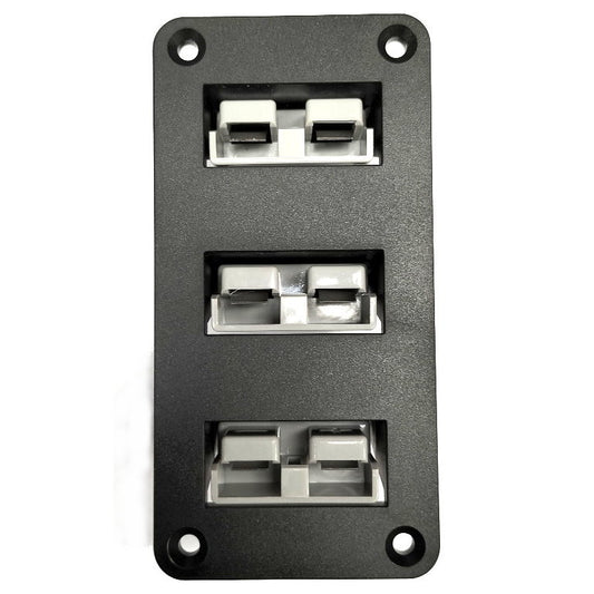 YJ-AD06 Triple 50A Anderson Plug Panel Flush Surface Mount for Caravan Camper Boat Truck SB50