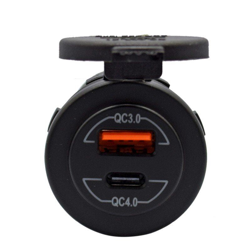 YJ-DS2091 36W 60W Fast Quick Charge QC 3.0 4.0 USB Car Charger Socket