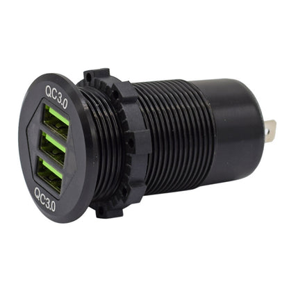 12V/24V Triple QC3.0 Quick Charge 3.0 Dual USB Car Charger Socket