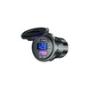 YJ-DS2192 48W 12V/24V Type C PD QC3.0 Quick Charge 3.0 Dual USB Car Charger Socket with LED Voltmeter & Switch