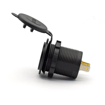 YJ-DS2049 12V/24V Dual QC3.0 Quick Charge 3.0 Dual USB Car Charger Socket with LED Voltmeter & Switch