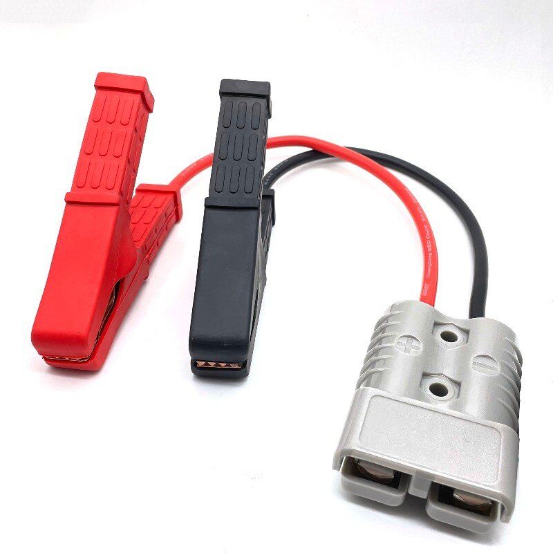 YJ-DSA362 Battery Alligator Clamps to 50amp Anderson Plug Adaptor Connector 300mm Cable SB50