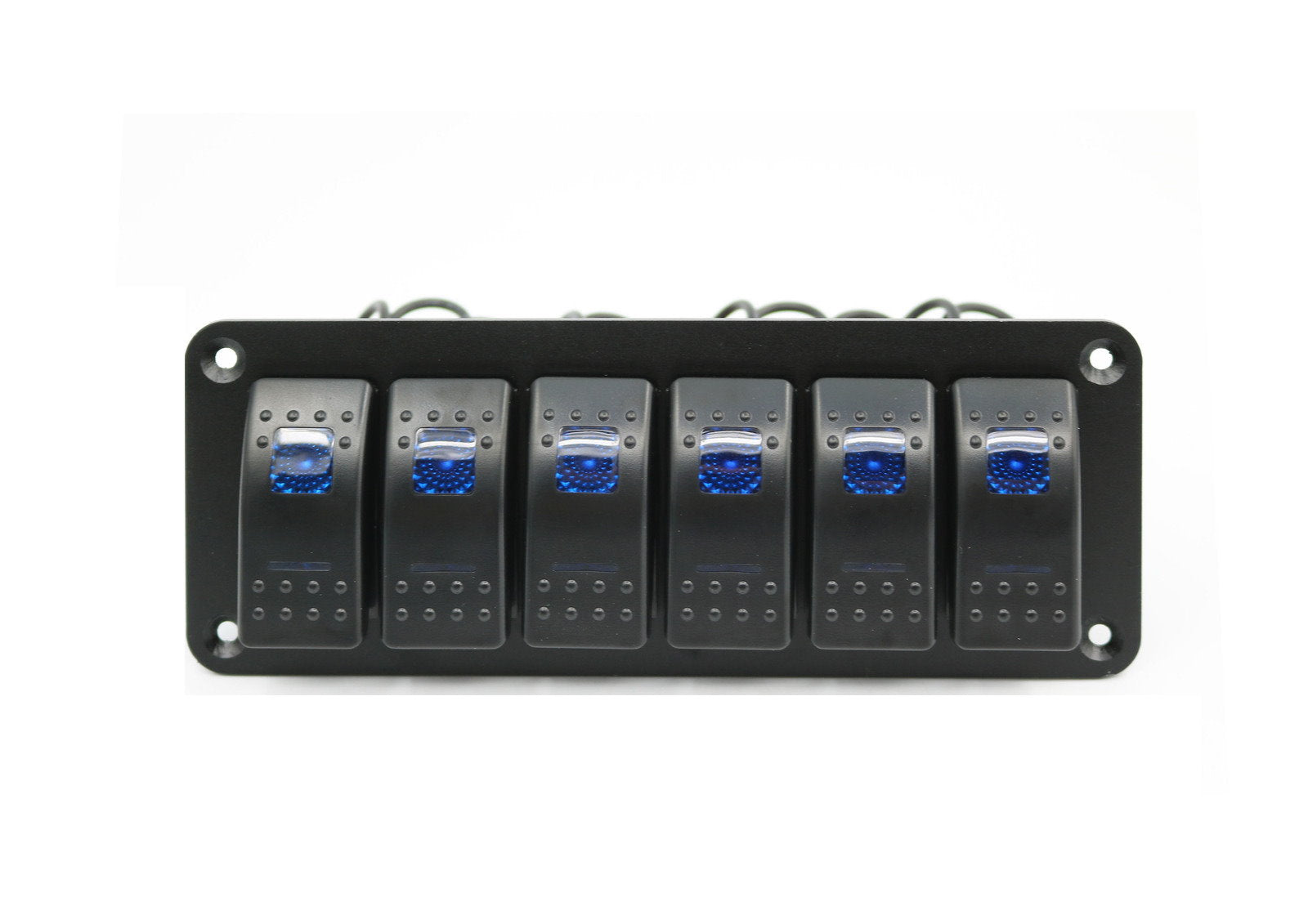 Pre Wired Rocker Switch Box Led Rocker Switch Panels FXC Pre Wired 6 Gang Rocker Switch Aluminum