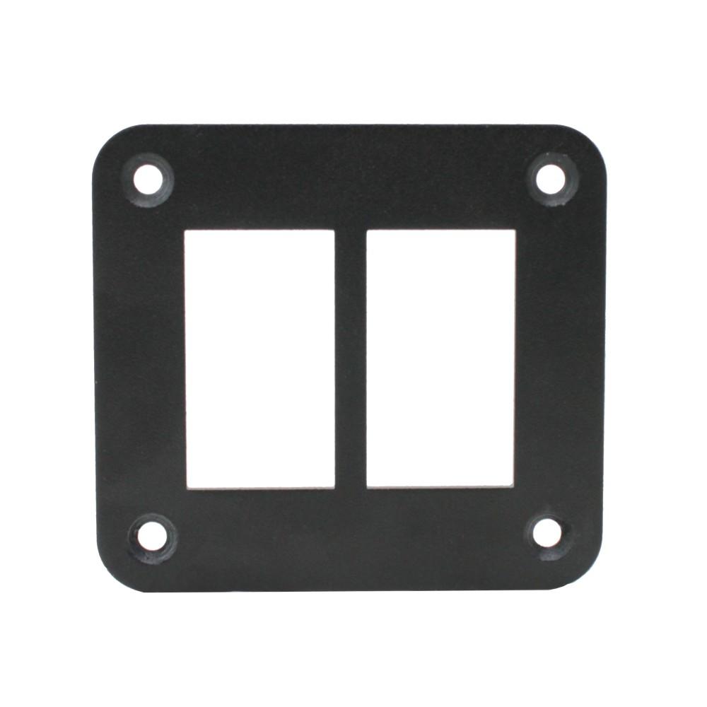 YJ-RSP-A02 Aluminium 2 Gang Rocker Switch Panel