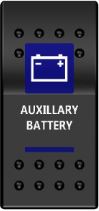 Rocker Switch ARB Carling Style Dual LED ON-OFF for 4X4 4WD Boat Caravan - Blue LED