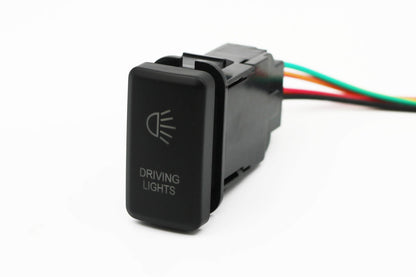 Large TOYOTA Replacement Dash Push Button Switch Blue LED for Prado Hilux Landcruiser - Old Model