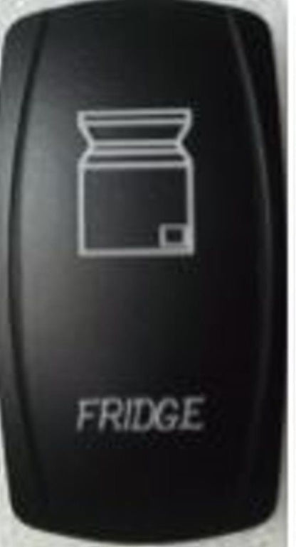 Laser Etched Rocker Switch ARB Carling Style Dual LED ON-OFF for 4X4 4WD Boat Caravan - Green LED